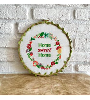 Seretamin Handmade Home Sweet Home Kanaviçe Nakışlı Kapı Duvar Süsü 1.100,00 TL