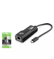 Hadron HDX5273 Type-C to RJ45 Gigabit Ethernet Adaptörü 10/100/1000 Mbps LAN Dönüştürücü - Siyah - 1