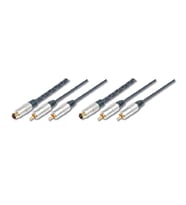 Ev Sinema Sistemleri İçin Yüksek Kalite Audio Kablosu, 4 pin S-VHS Erkek, 2 x RCA (cinch) Erkek 4 pin S-VHS Erkek, 2 x RCA (cinch) Erkek, Ferrite Filtreli, 1.50 metre