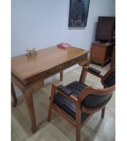 Çalışma Masa Klasik Alt İlhm 90630 Dilimli Sandalye Lüks Klasik Ceviz Renk Model