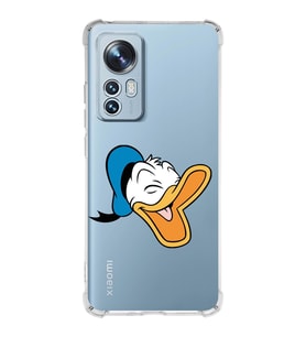 Xiaomi Mi 12 Pro Uyumlu Köşe Korumalı Antişok Kapak Donald Duck Tasarımlı Şeffaf  Kılıf