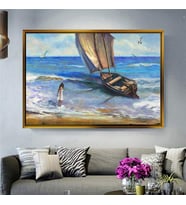 Altın Çerçeveli dekoratif tablo a344 (Gold)