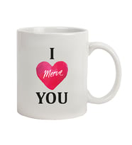 İsme Özel Kupa Bardak - I Love You Temalı (Beyaz)