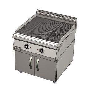 CSA Karacasan 900 Seri Dolaplı 80 cm Elektrikli Tam Kanallı Izgara(80x90x85Cm)