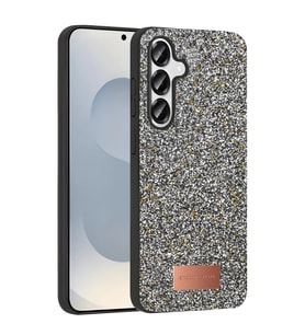 Onegif Samsung Galaxy S25 Plus Bright Simli Kapak - Gümüş