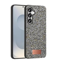 Onegif Samsung Galaxy S25 Plus Bright Simli Kapak - Gümüş
