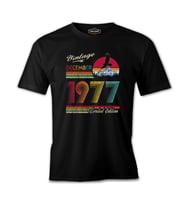December 1977 Siyah Erkek Tshirt