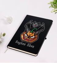 BK Gift Kişiye Özel Happy Halloween Tasarımlı Siyah Defter-6