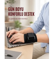 Mey İthalat® Cırtlı Bilek Destek Bandı Ayarlanabilir Spor ve Günlük Kullanım Bilekliği