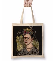 Frida Kahlo 11 Bez Çanta Uzun Saplı