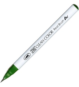 Zig Clean Color Real Brush Fırça Uçlu Marker Kalem 044 Deep Green 