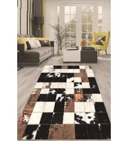 Dijital Kaymaz Taban Yıkanabilir Modern Renkli Salon Halısı Mutfak Halısı Yolluk ND-HT-346 (Kahverengi)