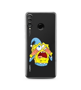 Huawei P30 Lite Uyumlu Baskılı Yumuşak Silikon Şeffaf Telefon Kılıfı