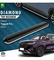 S-Dizayn Chery Tiggo8 Pro Diamond Krom Yan Basamak 183 Cm 2022 Üzeri