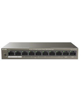 TENDA 8port 63w FULL PoE TEF1110P-8-63W 10/100 Yönetilemez Switch