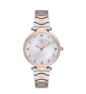 SANTA BARBARA POLO SB.2.10002.1 -WR 5ATM-ZARİF MODEL-ÇELİK-BAYAN KOL SAATİ