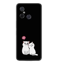 Xiaomi Redmi 12C Kılıf Silikon Desen Özel Seri Love Cats 1690