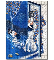 Cakapuzzle Illütirasyon Kadın Erkek Hayel Puzzle Yapboz MDF (Ahşap) (120 Parça)