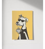 Çerçevesiz Poster Kahveli Karakterleri (Çok Renkli)