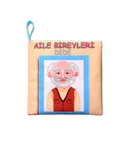 Tox Aile Bireyleri Sessiz Kumaş Kitap T109 - Bez Kitap , Eğitici Oyuncak , Yumuşak ve Hışırtılı