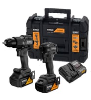 Dewalt McLaren 18V Akülü Vidalama & Kömürsüz Akülü Darbeli Matkap 2'li Set (5.0Ah Çift Akü Seti)