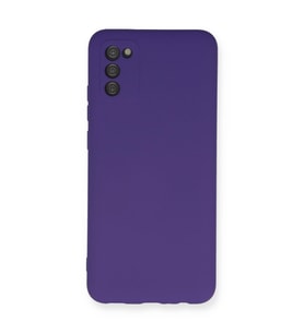 Samsung Galaxy A03s Kılıf Nano İçi Kadife Silikon - Mor