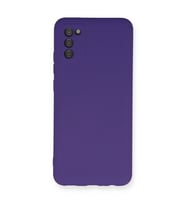 Samsung Galaxy A03s Kılıf Nano İçi Kadife Silikon - Mor