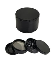 Siyah 55 mm. Grinder Alloy Herbal Öğütücüsü Parçalayıcı rb85sy
