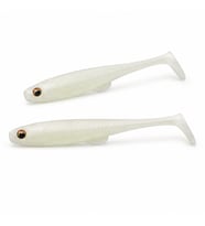 Daiwa Flat Junkie Duckfin Shad 3.5" 9cm Slikon Yem Glow White
