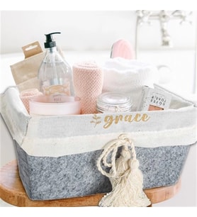 Çok Amaçlı Saklama Organizer Kutu Kare Keçe Sepet (mini) - 03433