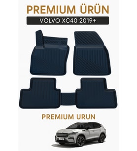 Volvo XC40 2018+ Uyumlu 3D Oto Paspas Premium