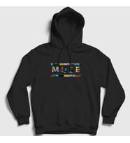 Presmono Unisex Siyah Logo V2 Muse Kapüşonlu Sweatshirt 70268tt