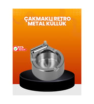 Paslanmaz Çelik Küllük ve Çakmak Seti, Şık ve Dayanıklı Tasarım