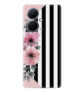 Vivo V29 Lite Kılıf Resimli Desenli Baskılı Silikon Flowers 4 1390