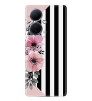 Vivo V29 Lite Kılıf Resimli Desenli Baskılı Silikon Flowers 4 1390