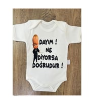 Yazılı Zıbın Dayım Ne Diyorsa Doğrudur. Yazılı Bebek Zıbını