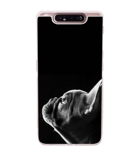 PrintiFy Samsung Galaxy A80 ile Uyumlu Köpek 1 Kamera Korumalı Şeffaf Kılıf