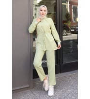 Ribana Detaylı Takım Mint Yeşili