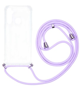 Realme 5İ Kılıf Boyna Askılı İpli Şeffaf Case (Renksiz)