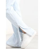 Paça Yırtmaçlı Straight Jean Buzmavi1 - 20633.1590.