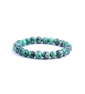 Yaza Merhaba Çok Şık Jade Doğal Taşı Bileklik  Handmade