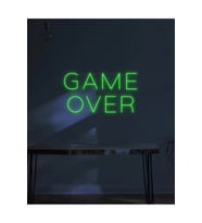 GAME OVER Yazılı Neon Tabela