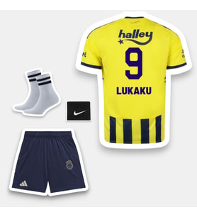 Lukaku-9 Fênerbahçe 26-27 Yeni Sezon Çocuk Futbol Forması - 4'lü Set