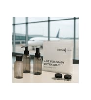 Plastik Seyahat Boy 100ml Füme Şişe ve Kavanoz 5’li Set – Çantalı Seyahat Kiti