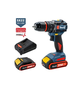 2x2.0 Kömürsüz Darbeli Matkap 20v 2.0ah 60nm