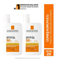 La Roche Posay Anthelios Uvmune Fluid SPF+50 Tüm Ciltler İçin Yüksek Korumalı Yüz Güneş Kremi x2
