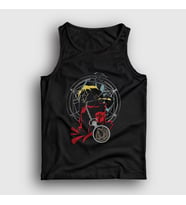 Presmono Unisex Siyah Edward Elric Full Metal Alchemist Anime Atlet 423238tt