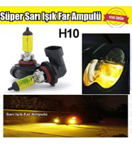H10 JDM Süper Sarı Işık Far Ampul 12V 100W-55W