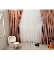 Lexroo Mızraklı Fır0914 Ar03102 1/3 Sık Pileli Beyaz Tül Perde 300 X 260