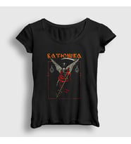 Presmono Kadın Siyah Angel Batushka T-Shirt 389892tt
